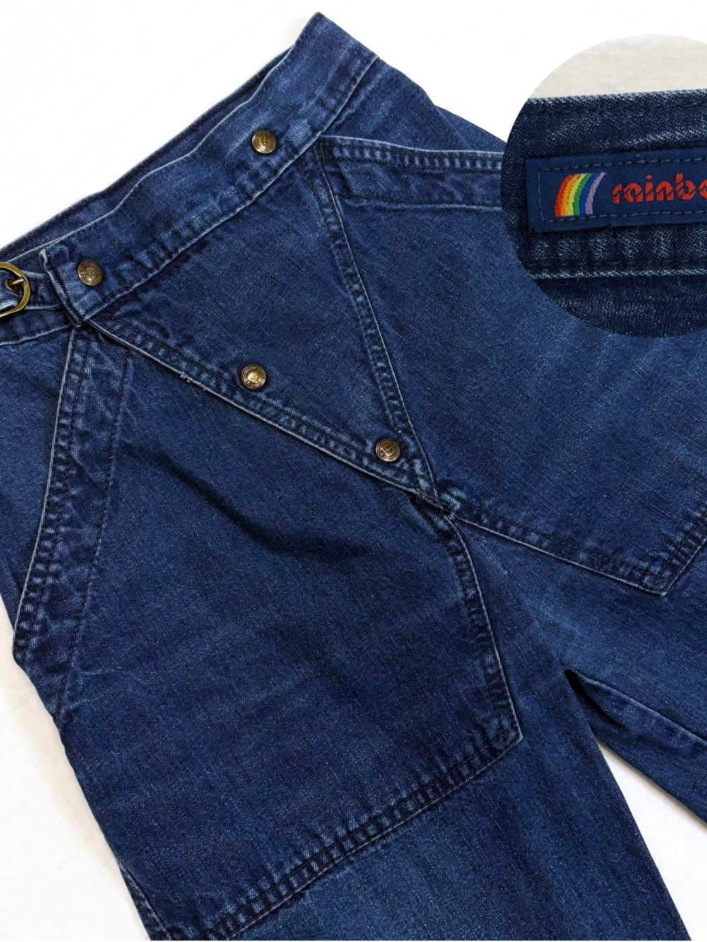 Vintage 80s Snap Fly High Waist Jeans Rainbow Jeanswear Canada 25/26